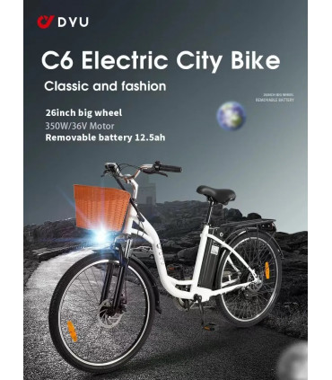 Електрическо колело DYU C6 ST 350W 36V 12.5Ah