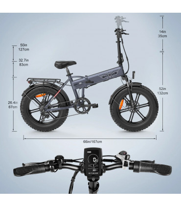 Сгъваемо електрическо колело ENGWE EP-2 Boost 960W 48V 13Ah