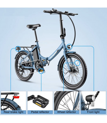 Сгъваемо електрическо колело FAFREES F20 Light 437W 36V 14.5Ah