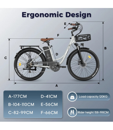 Електрическо колело FAFREES F26 Lasting 380W 36V 20.3Ah