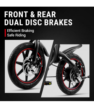 Сгъваемо електрическо колело DYU D3F 500W 36V 10Ah