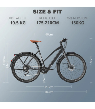 Електрическо колело FAFREES F700W 580W 36V 10Ah