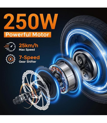 Eлектрическо колело HillMiles Mile 1 250W 36V 10.4Ah