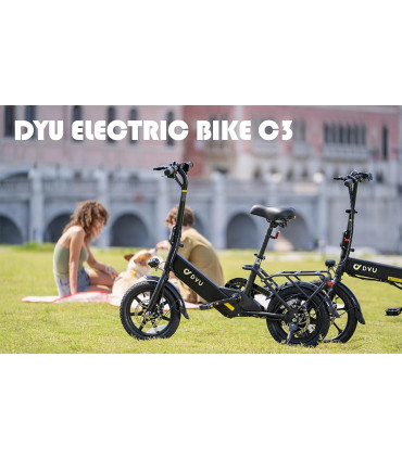 Сгъваемо електрическо колело DYU C3-14 500W 36V 7.5Ah