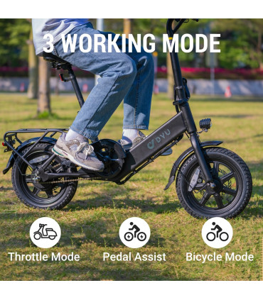 Сгъваемо електрическо колело DYU C3-14 500W 36V 7.5Ah