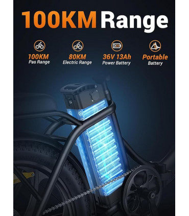 Сгъваемо електрическо колело HillMiles MilePort 1 500W 36V 13Ah