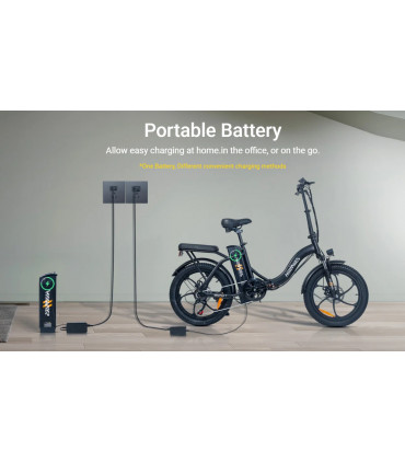 Сгъваемо електрическо колело HillMiles MilePort 1 500W 36V 13Ah