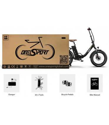Сгъваемо електрическо колело OneSport OT16 Max 750W 48V 18Ah