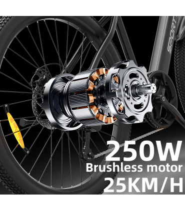 Електрическо колело ROBORN T8 500W 48V 10Ah