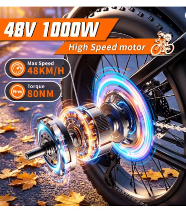Eлектрическо колело YVY C20 Lite 1000W 48V 15Ah